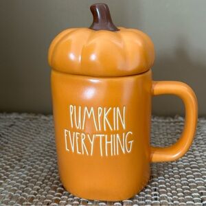 Rae Dunn Pumpkin Everything Mug with Topper